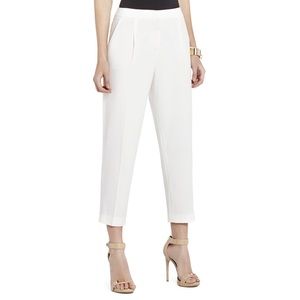 BCBG White Cropped Trousers